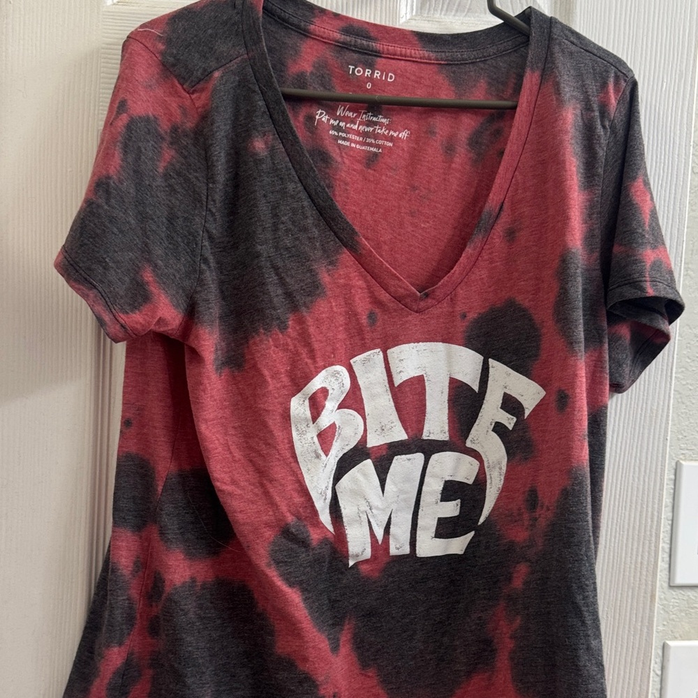 Torrid Red and Black Graphic Tee